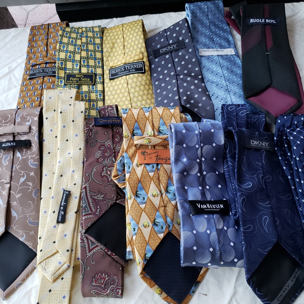 Lot of 13 men's ties some silk